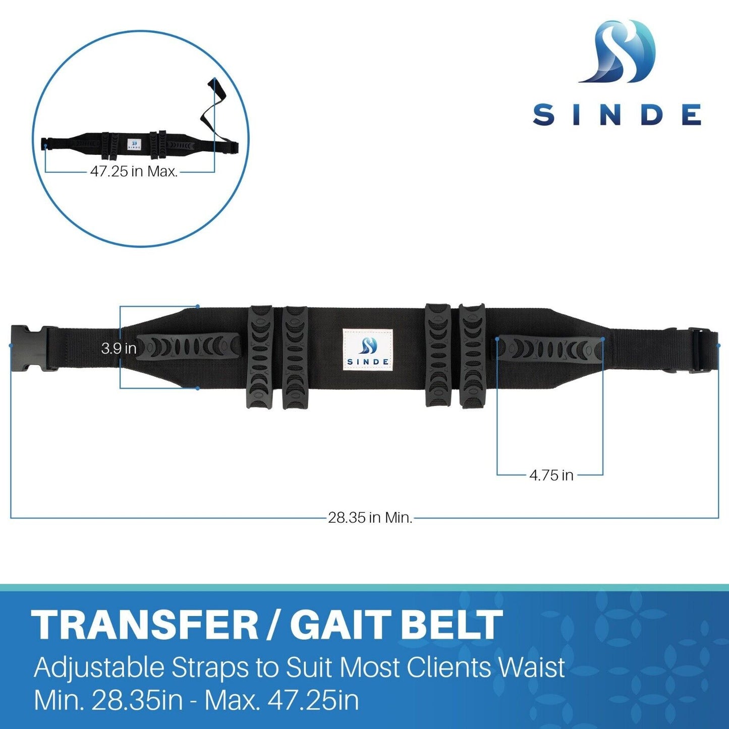 Transfer Aid Gait Belt with Padded Handles