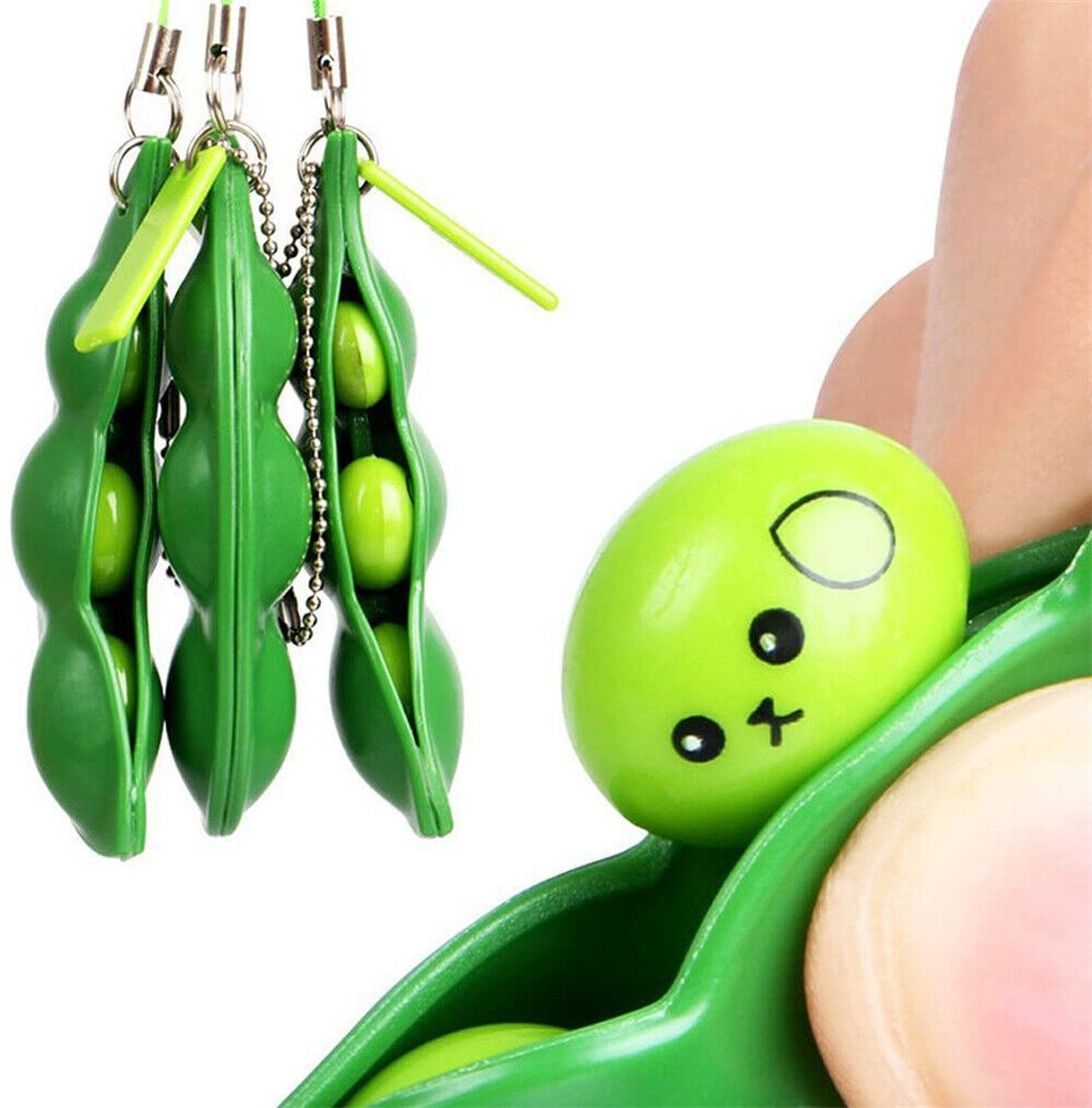 Pea Pod Pop It Fidget Toy Push Bubble Sensory Autism ADHD Stress Relief Popper