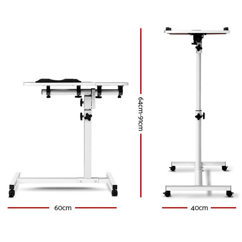 Overbed Table Adjustable Medical Care Over Bed Height