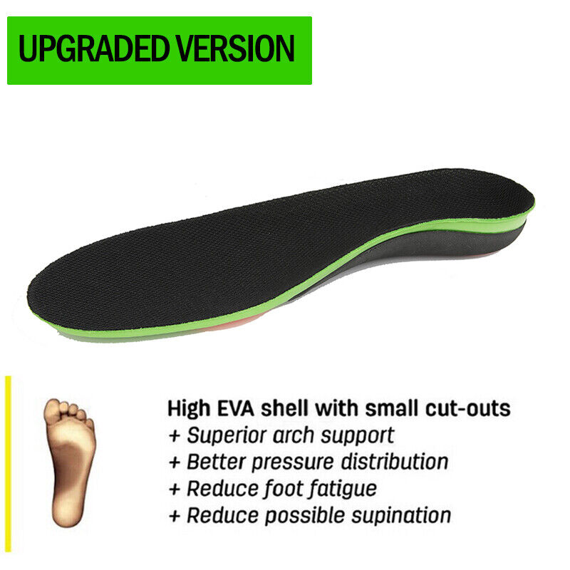 Orthotic Insoles Arch Support Flat Foot High Plantar Feet Fasciitis Pad