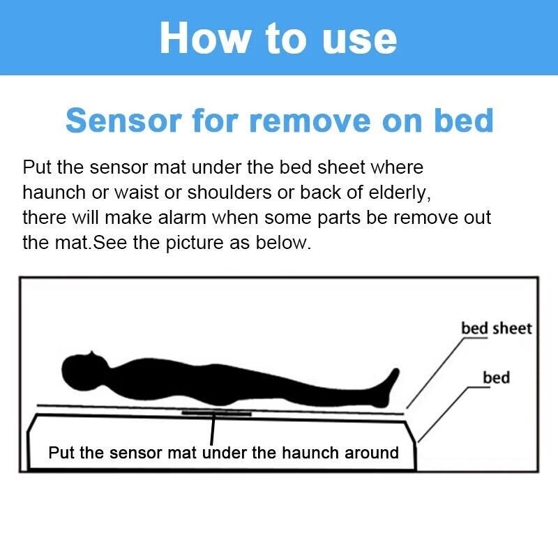 Caregiver Alarm with Fall Detection Pressure Mat NDIS Aged Care