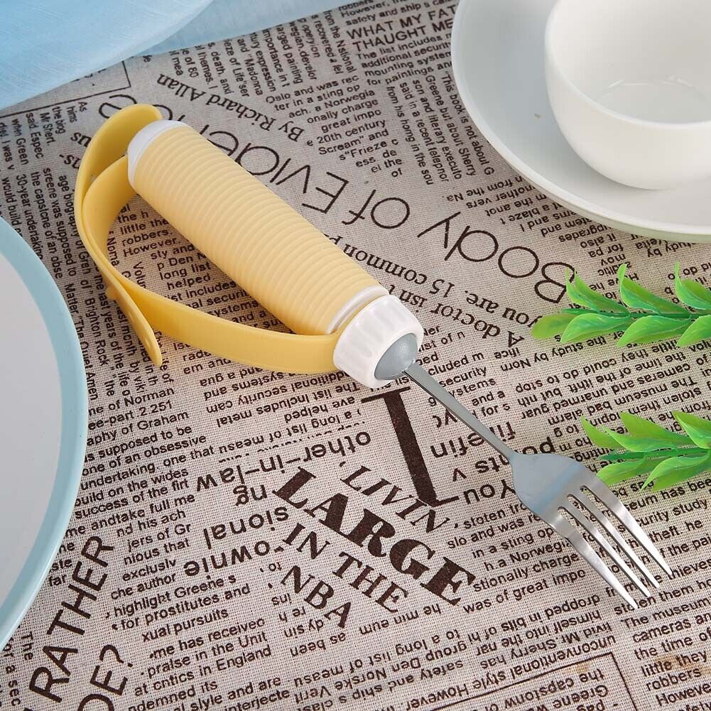 Disabled Patient Arthritis Elder Utensil Removable Flexible Rotating Eating Psg