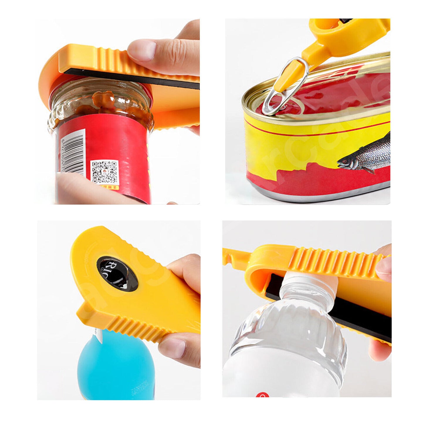 Safe Extended Bottle Jar Opener Light Easy Gripper Tool for Seniors & Children