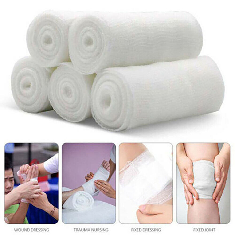 Disposable Gauze Bandage Roll First Aid Medical Bandages Wrap Wound Care