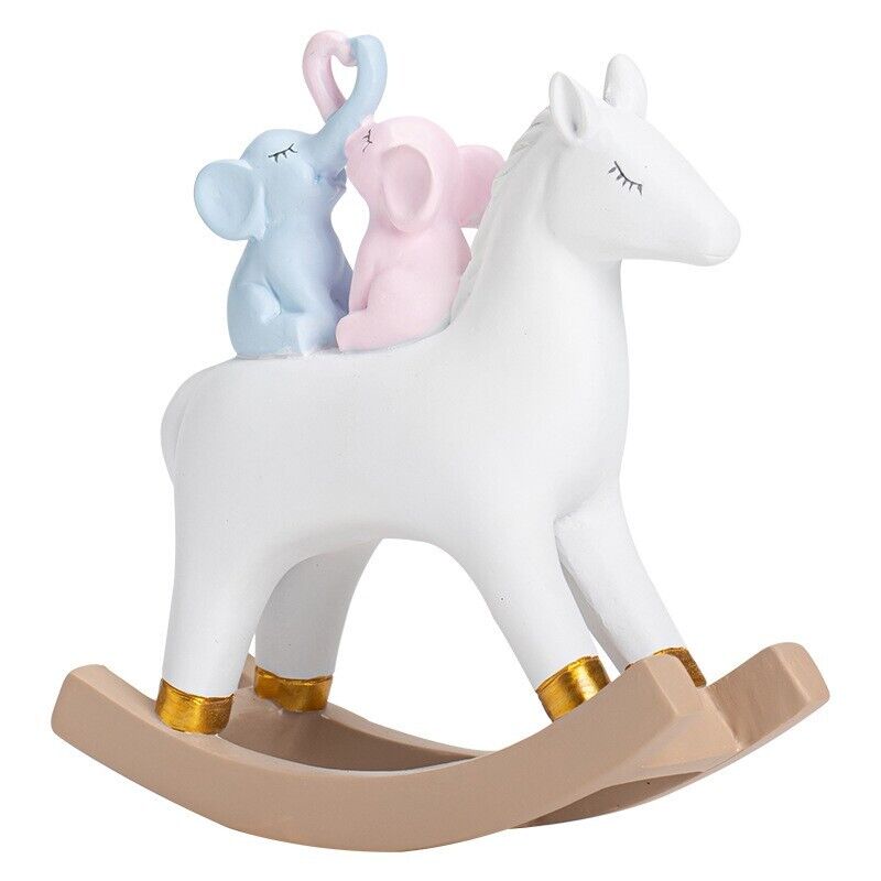 Handicraft Joyful Rocking Horse & Elephant Resin