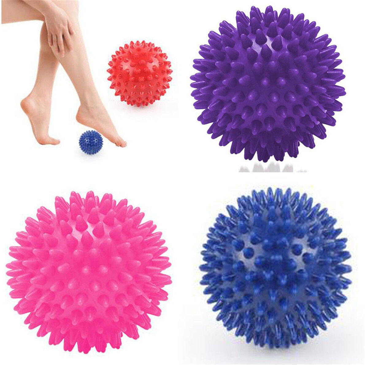 Gym Workout Spiky Stress Reflexology Tension Yoga Ball Spikey Therapy Massage