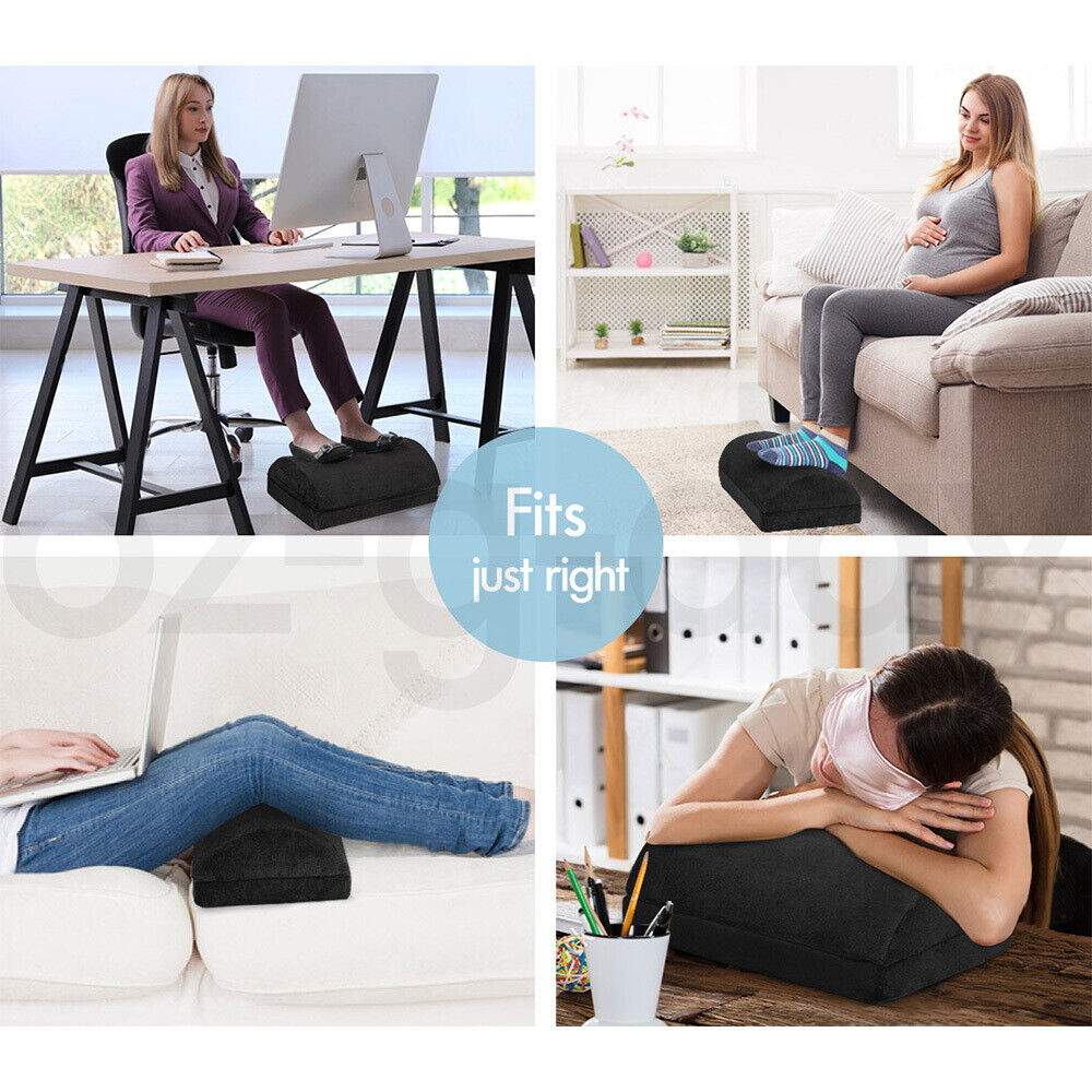 Foot Rest Pillow with Plush Cover Under Desk Adjustable