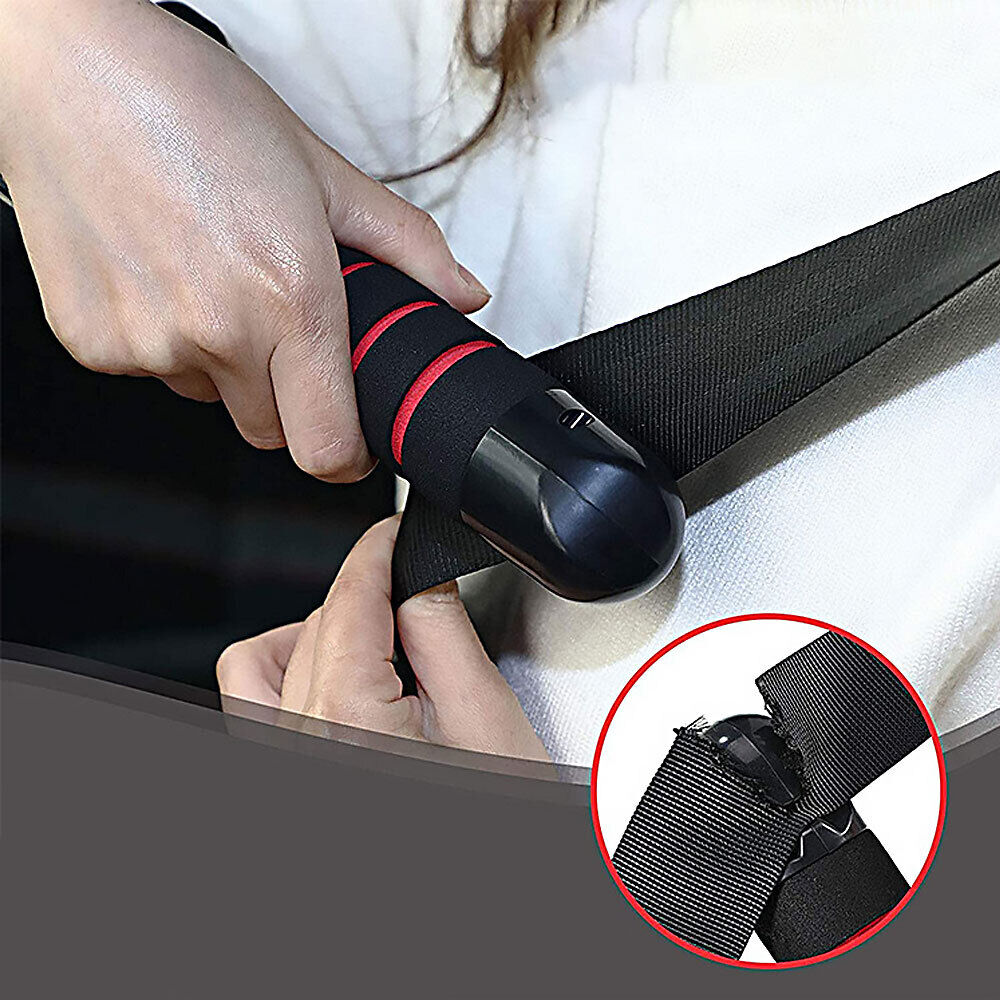 Car Door Handle Disability Elderly Standing Aid Cane Glass Breaker Flashlight