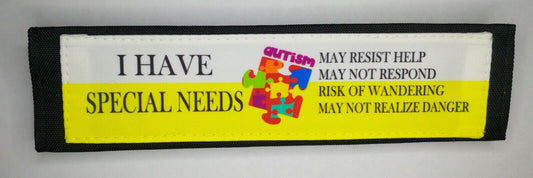 Autism Alert Seat Belt Cover