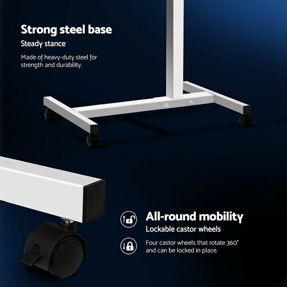 Overbed Table Adjustable Medical Care Over Bed Height