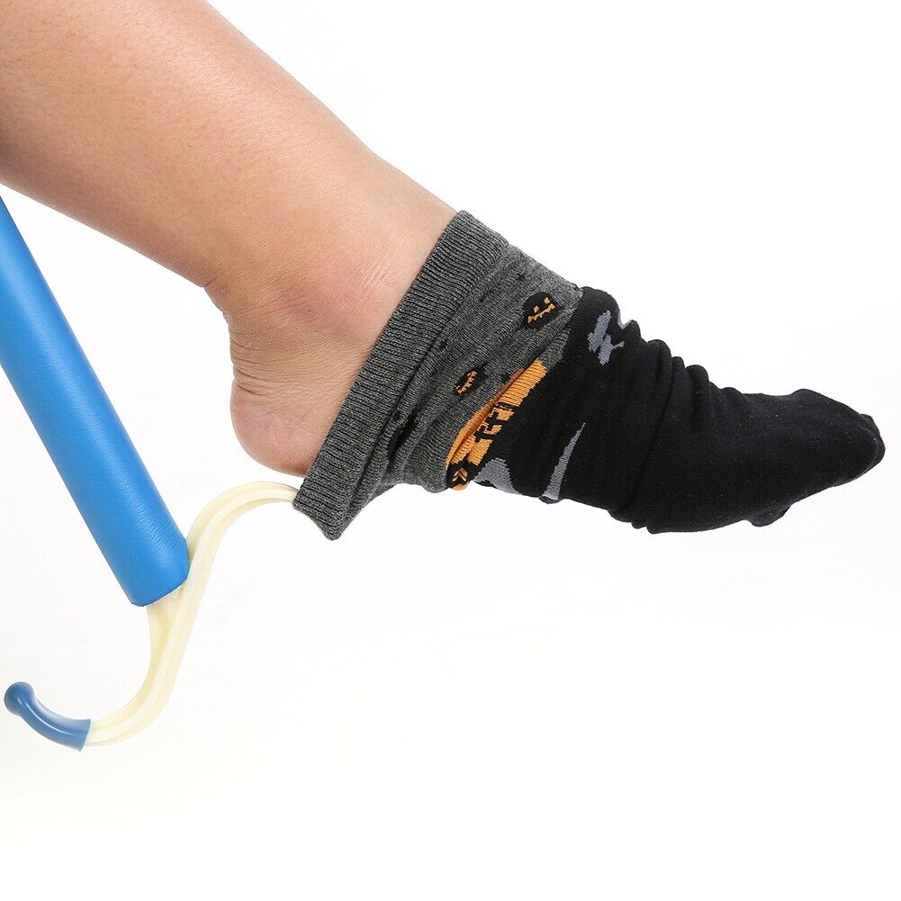 Mobility Disability Dressing Aid Easy Put On Off Long Handle Stick Shoe Horn HB0