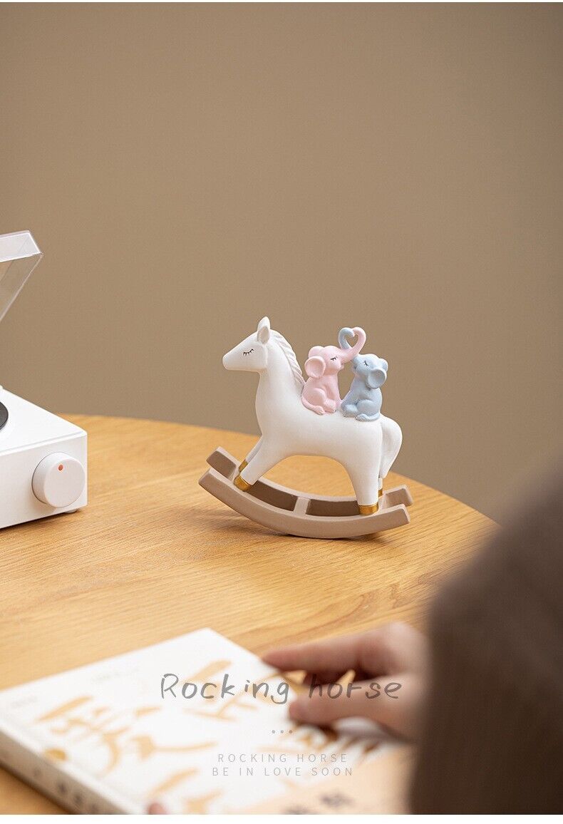 Handicraft Joyful Rocking Horse & Elephant Resin