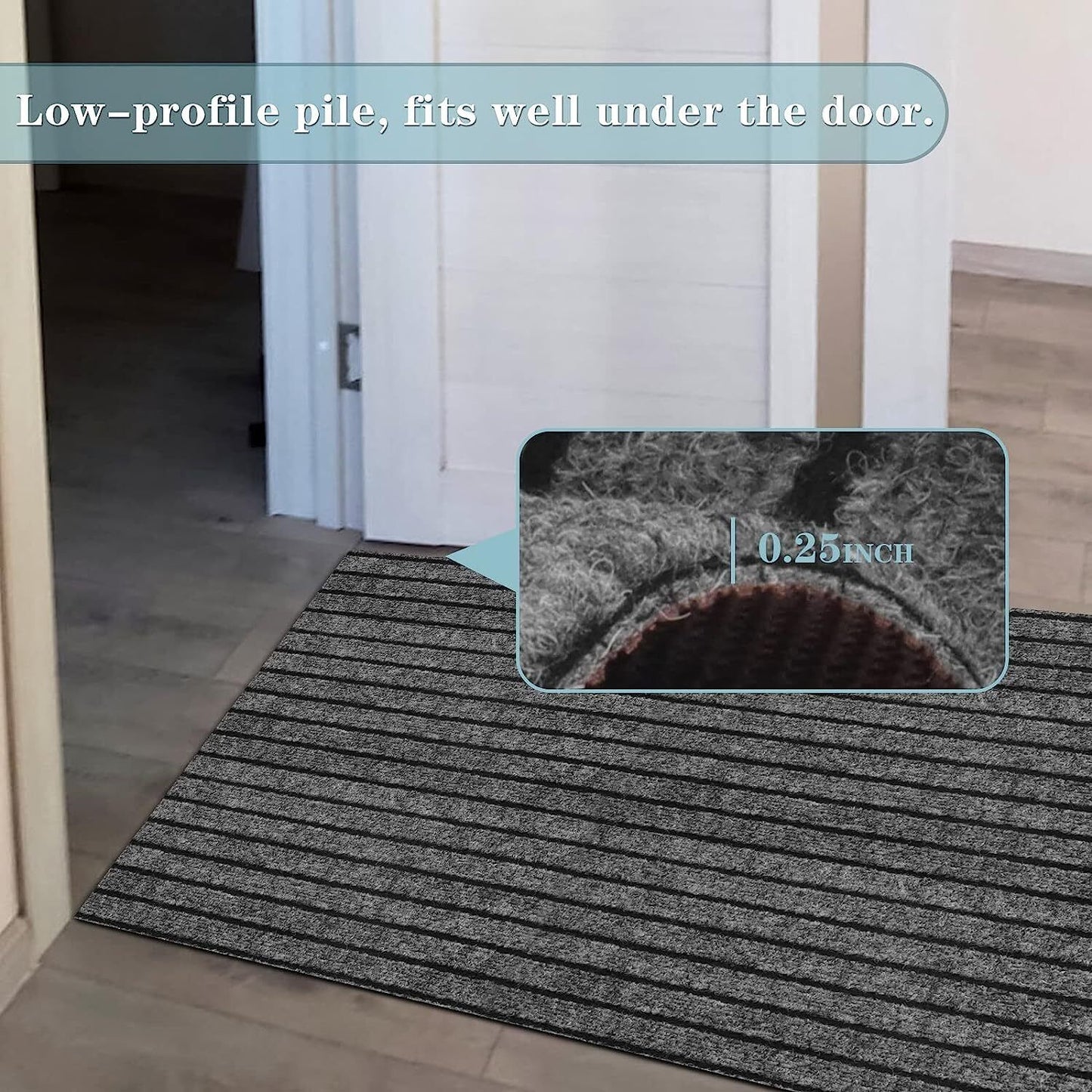 Floor Mat Area Carpet Non Slip Rubber Door Entrance Kitchen Hallway Runner Rug