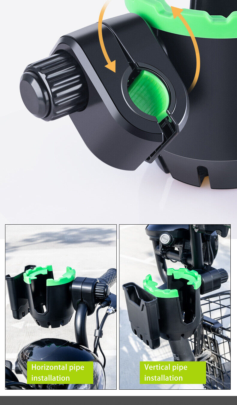 Universal Cup Bottle Phone Holder For Wheelchair Stroller Walker Bike Scooter