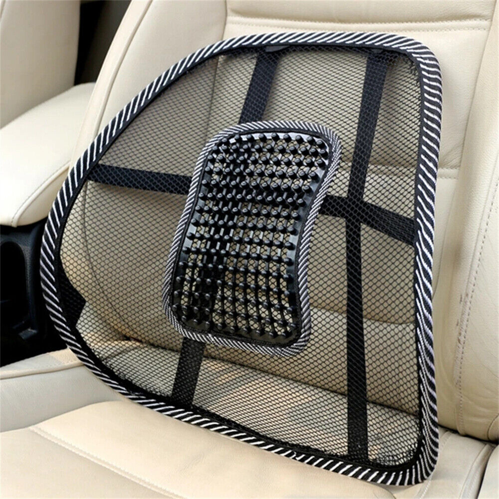 Mesh Back Rest Lumbar Support Office Chair Van Car Seat Home Pillow Cushion 2PCS