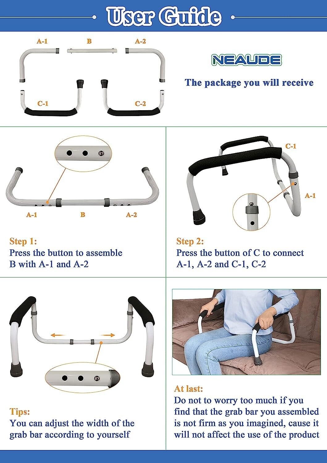 Stand Assist Rail Mobility Aids NDIS and Aged Care