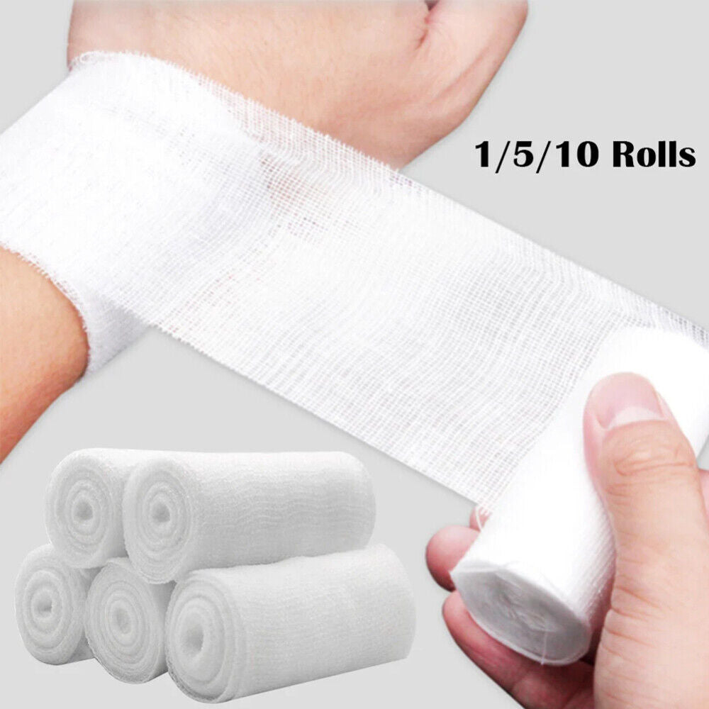 Disposable Gauze Bandage Roll First Aid Medical Bandages Wrap Wound Care