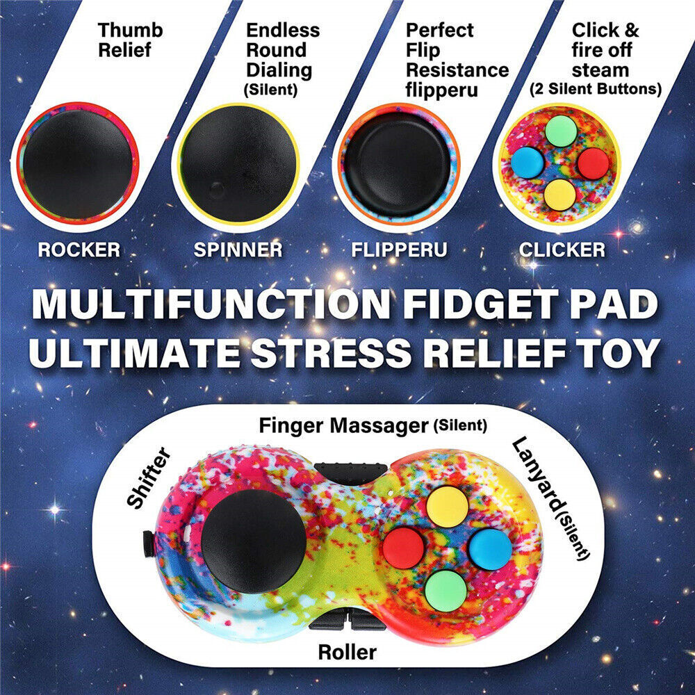 Controller Pad Handheld Sensory Fidget Toys Kids Adult Autism Anxiety Relief Toy