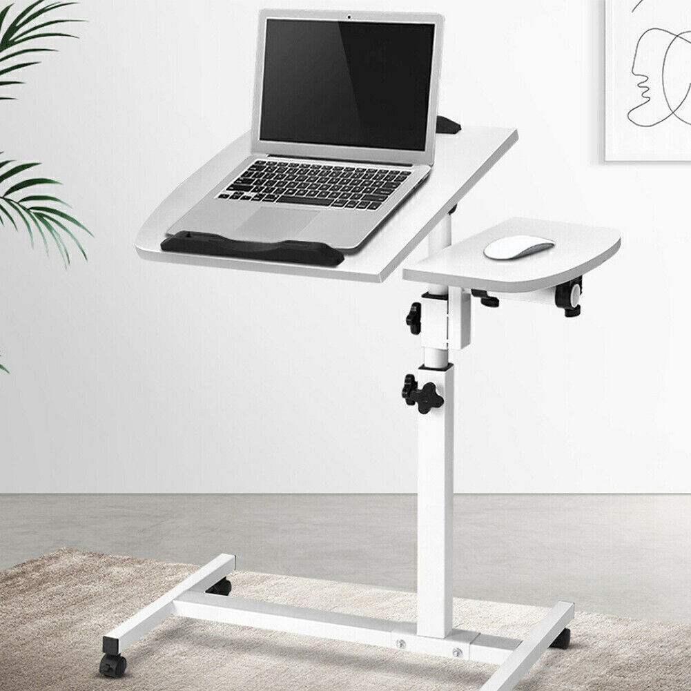 Overbed Table Adjustable Medical Care Over Bed Height