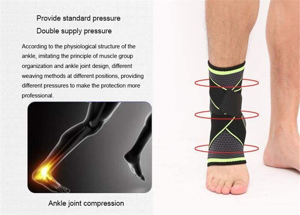 Ankle Brace Support Compression Sleeve Plantar Stabilizer Pain Relief Foot Wrap