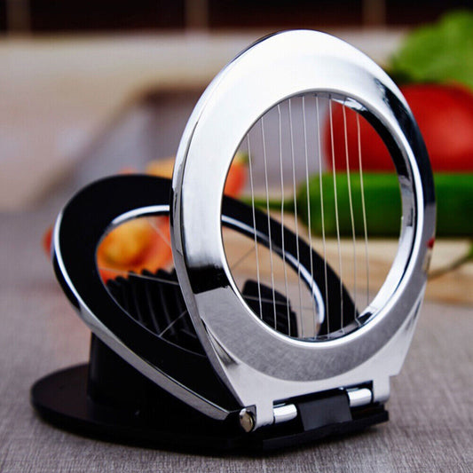 2-in-1 Egg Cutter Stainless Steel Cutting Egg Slicer Slicing Gadgets Kitchen