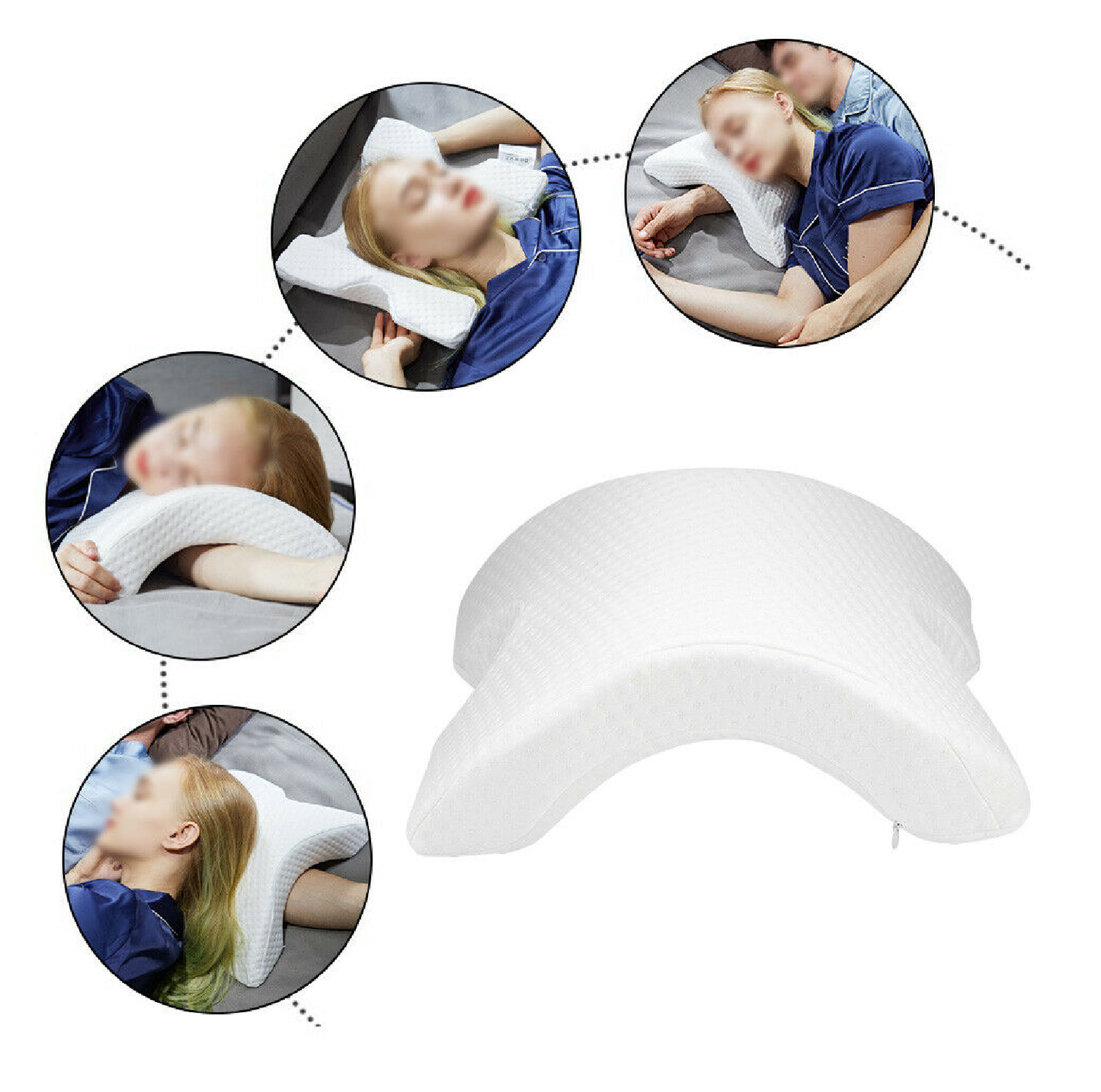 Multipurpose Side Sleeper Pillow Neck Shoulder Back Pain Relief Sleeping Pillows