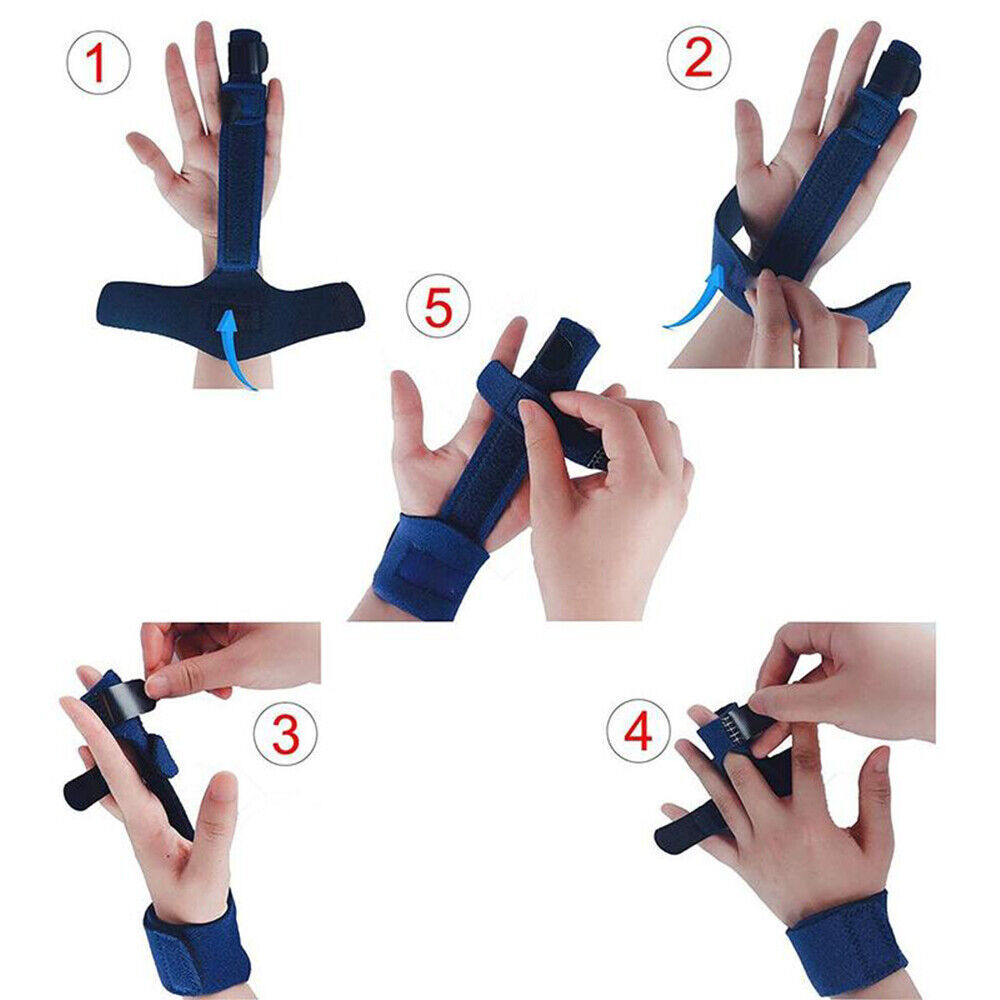 Trigger Finger Splint Brace Immobilizer Thumb Adjustable Wrist Support