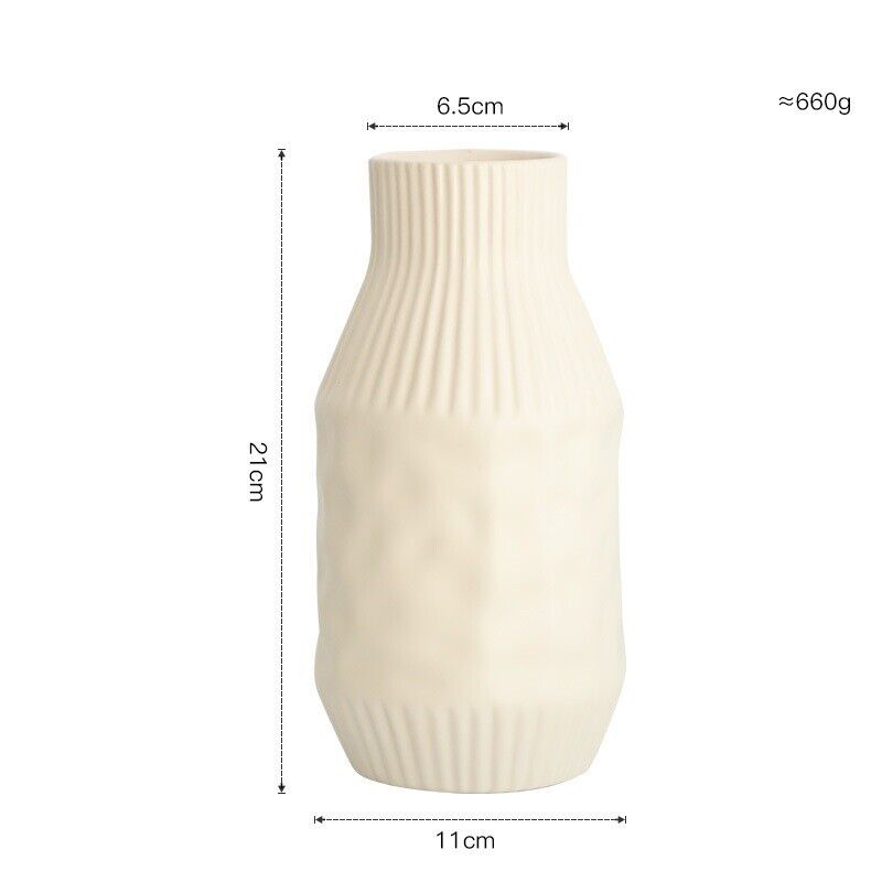 Ceramic Vase Nordic Morandi Irregular Rubber Paint Texture