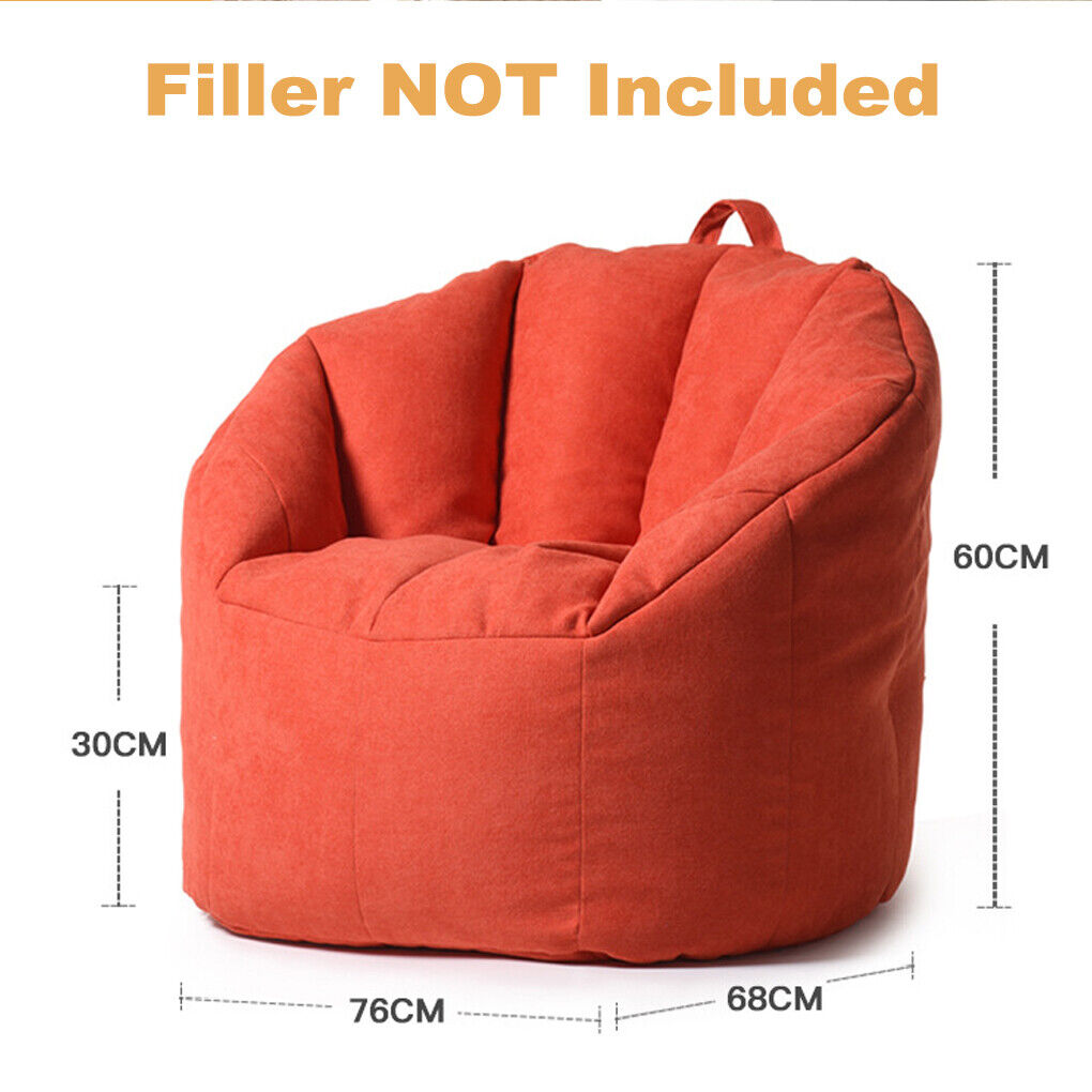 Bean Bag Chair Cover Sofa Protector Breathable No Filler Removable 200L