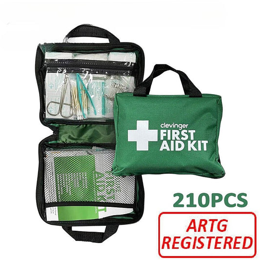 First Aid Kit Medical Set 210pc Travel Emergency Home Office Car ARTG Registered