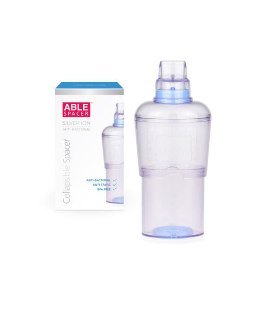 Able Asthma Collapsible Spacer Anti-Bacterial, Anti-static and BPA Free