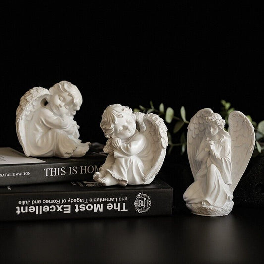 Praying Angel Statue Figurine European Style Home Décor Resin