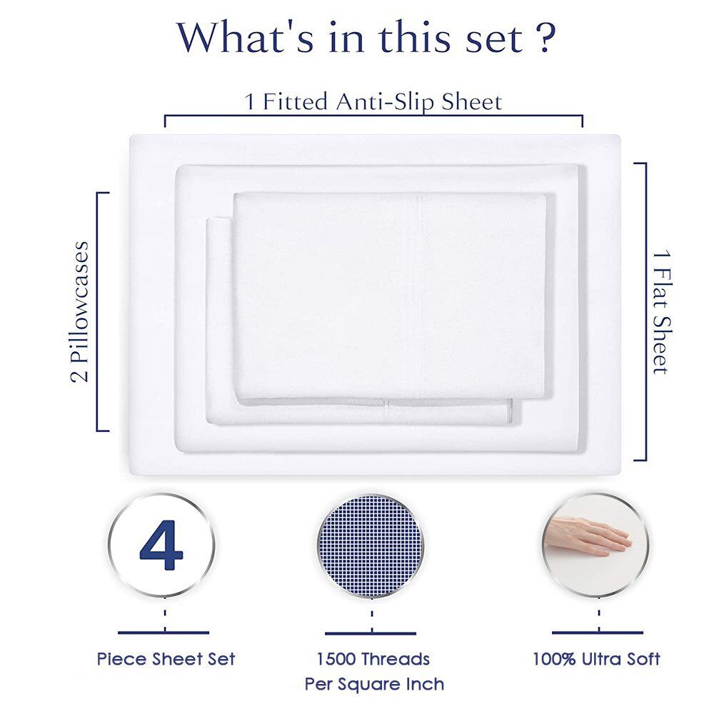 2200TC Quality Bed Sheet Set NDIS and Aged Care