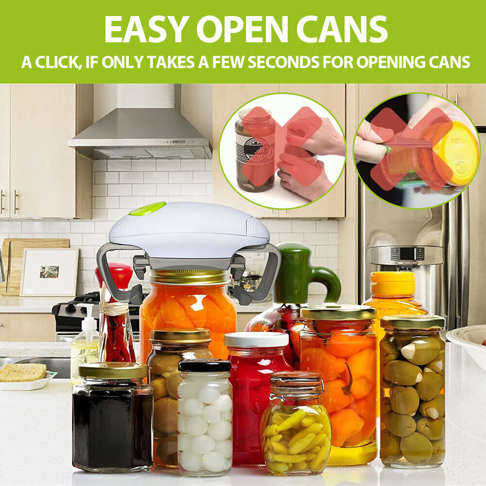 One Touch Automatic Electric Jar Lid Opener