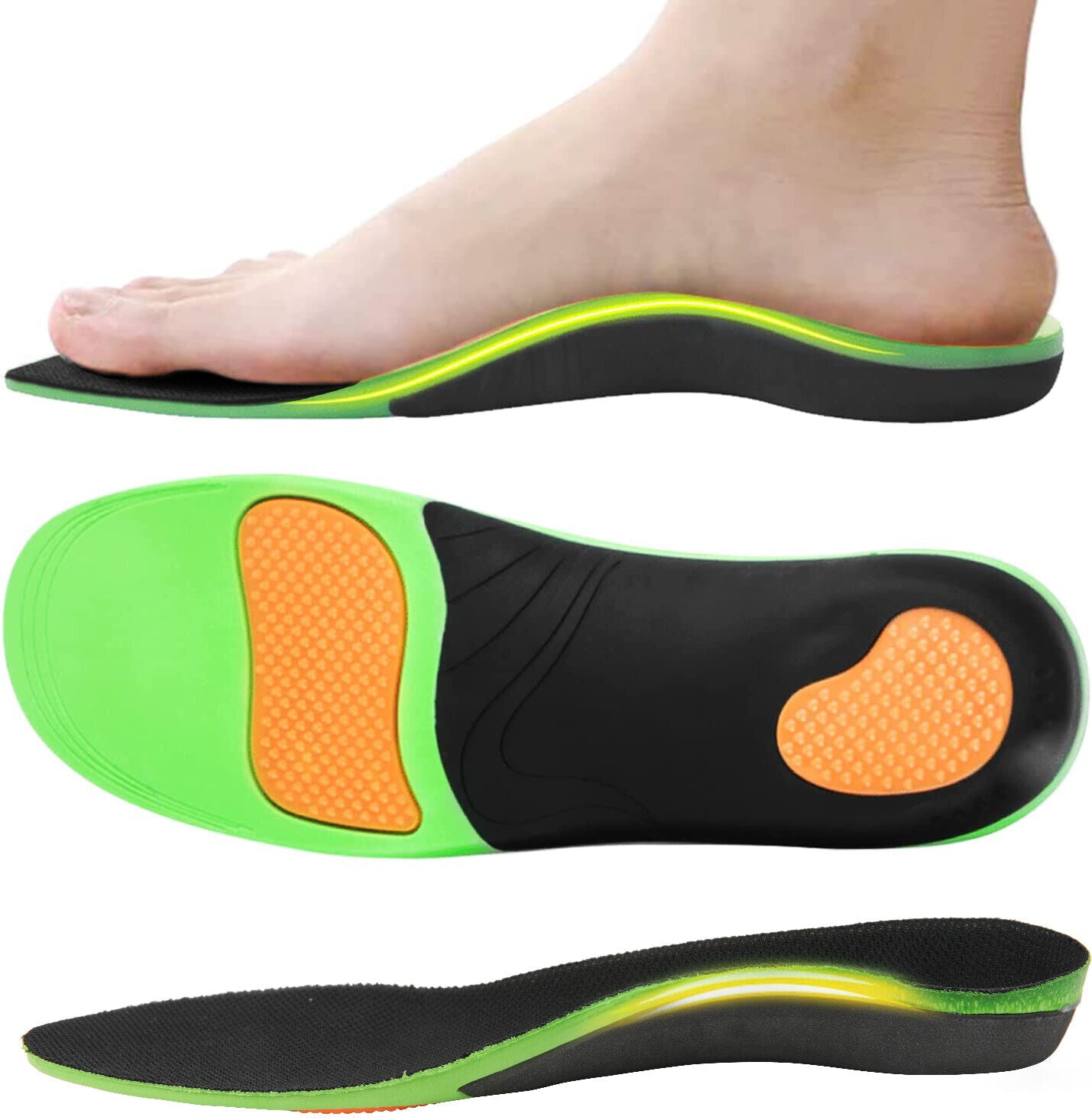 Orthotic Insoles Arch Support Flat Foot High Plantar Feet Fasciitis Pad