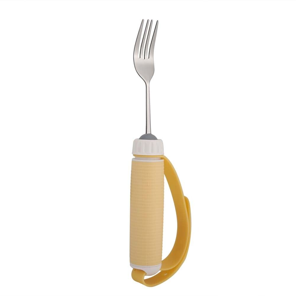 Disabled Patient Arthritis Elder Utensil Removable Flexible Rotating Eating Psg