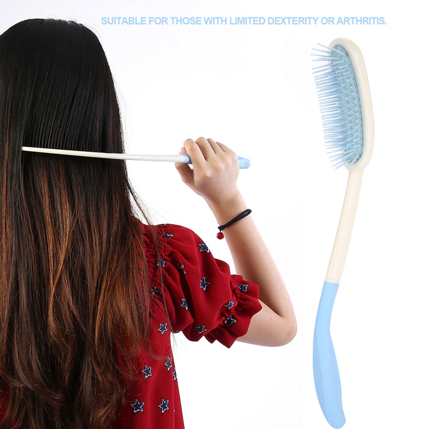 Long Comb Durable Long Handled Hair Brush Anti-slip