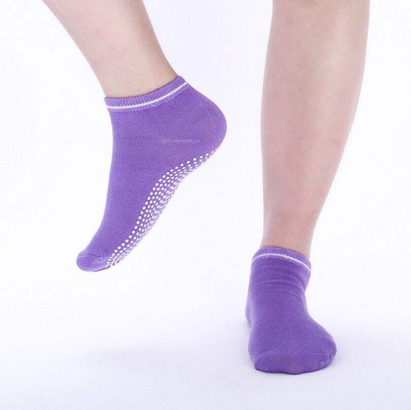 Women Sports Cotton Non-Slip Grip Socks Size 2-8