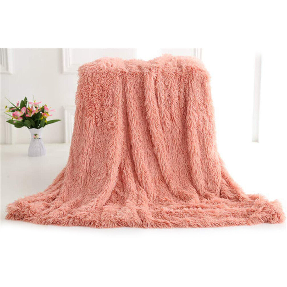 Therapeutic Blanket Soft Warm Solid Faux Fur Sherpa Fleece Throw Rug Sofa Couch Bedding Kid