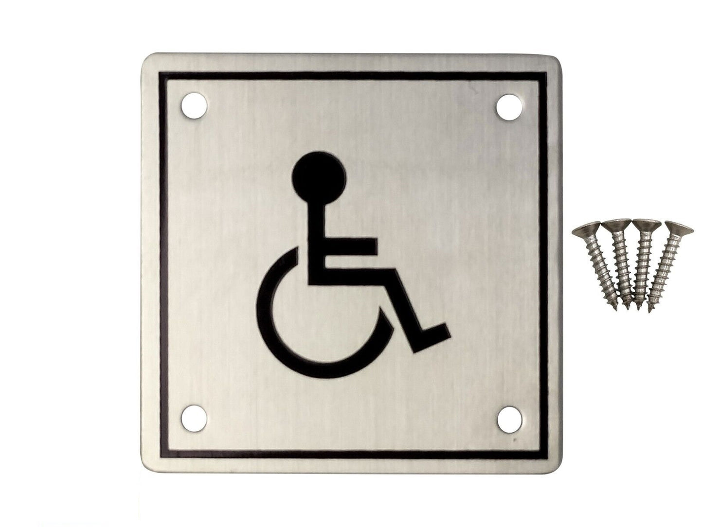 Disabled Wheelchair Sign Stainless Steel