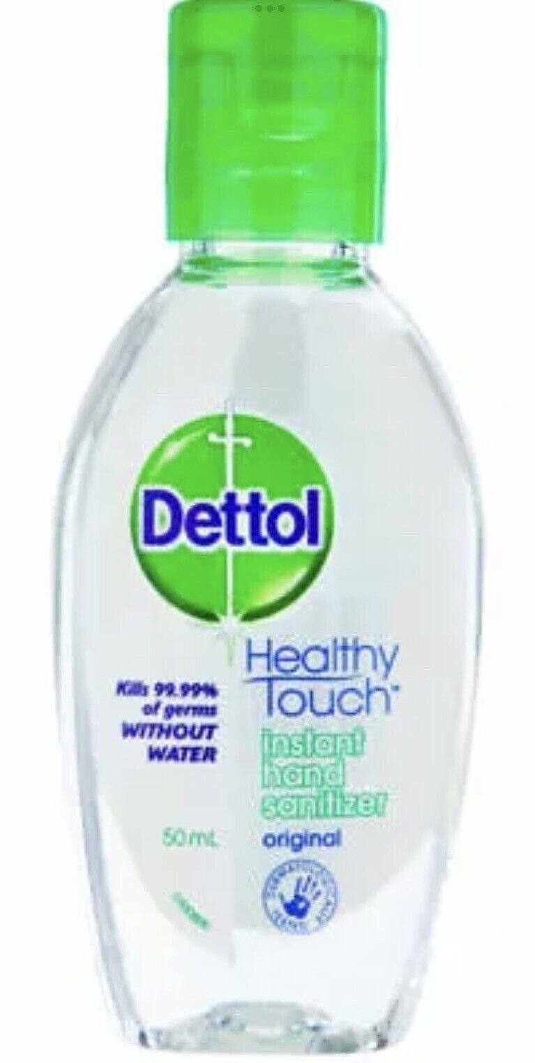 Dettol Instant Hand Sanitizer 50 ml Clear Healthy Touch 12-Pack