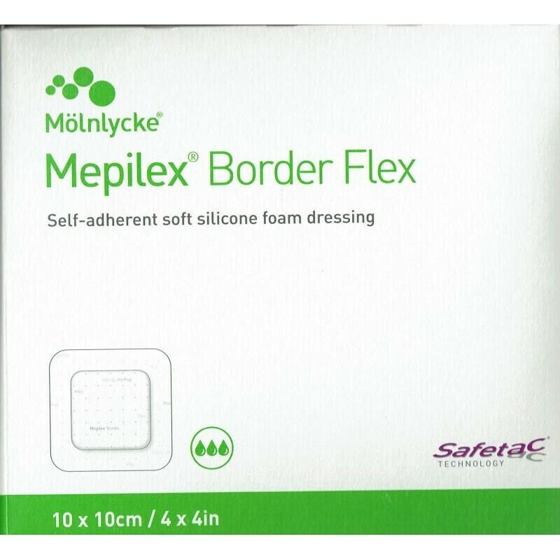 Mepilex Border Flex 10cm x 10cm Dressing 10 Pack