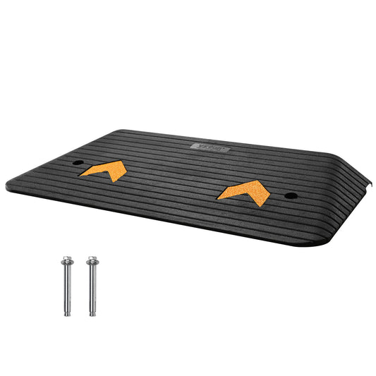 VEVOR 90.2x45.7x7.6cm Curb Rubber Ramp Threshold Ramp Door Ramp 33069 Lbs/15 Ton