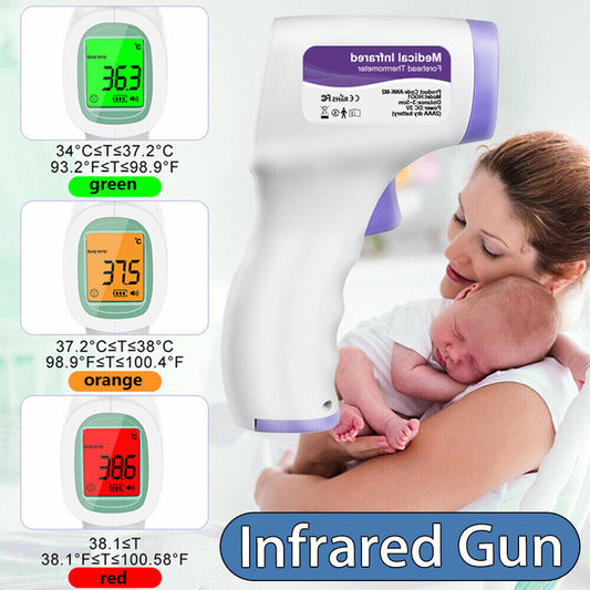 Ear Infared Forehead Gun Non Contact LCD Digital Body Temperature Thermometer