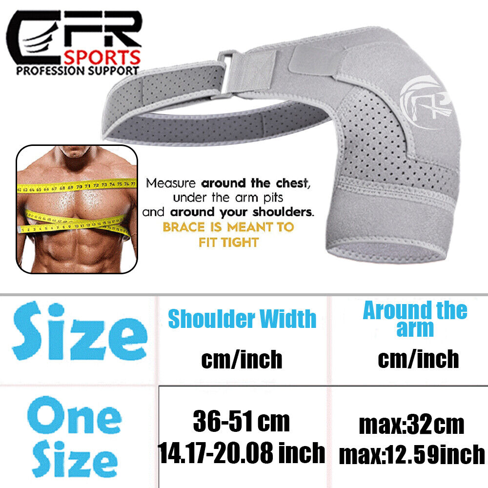 Shoulder Brace Rotator Cuff Support Therapy Belt Sleeve Men Pain Relief Women