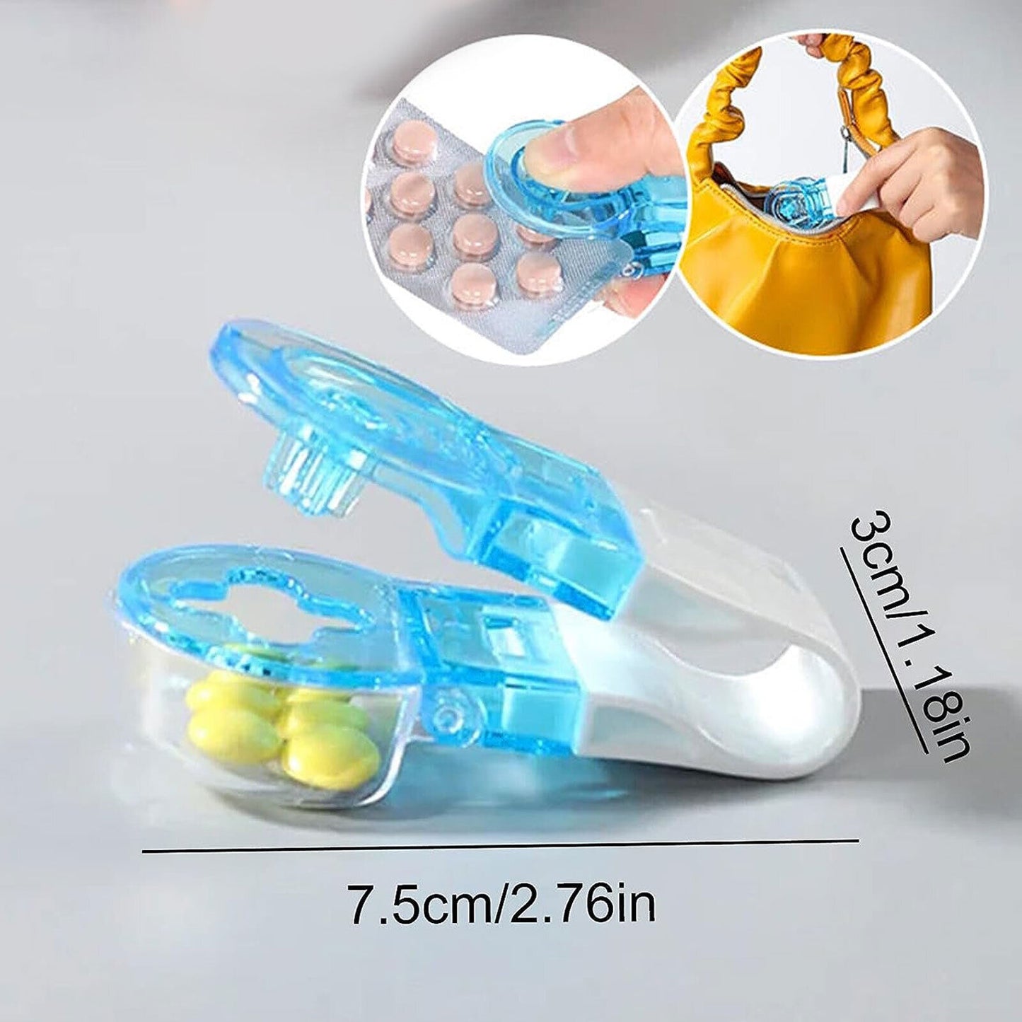 Portable Pill Taker Remover Tablet Pills Blister Pack Opener Assistance Tool