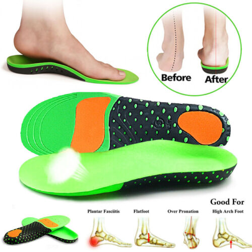 Orthotic Insoles Arch Support Flat Foot High Plantar Feet Fasciitis Pad