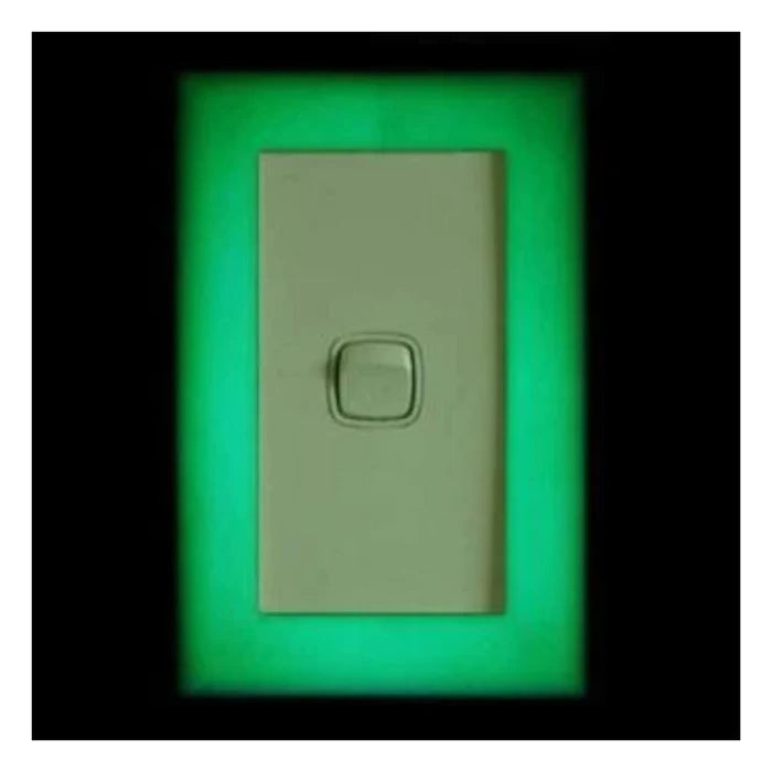 Green Gow In The Dark Light Switch Cover 85mmx130mm